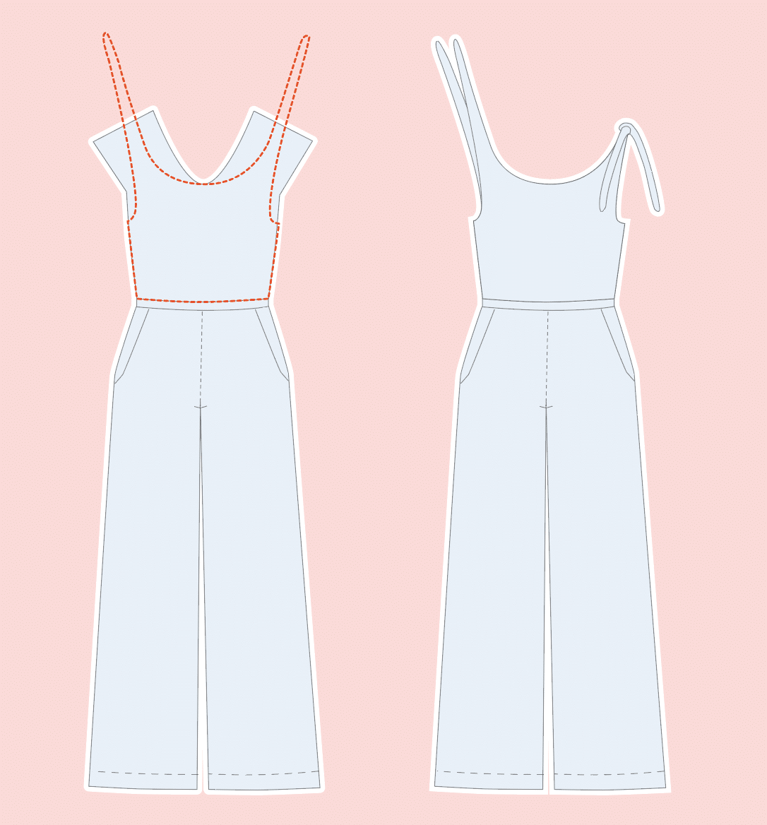 Sallie Jumpsuit von Closet Case Files | Schwatz Katz