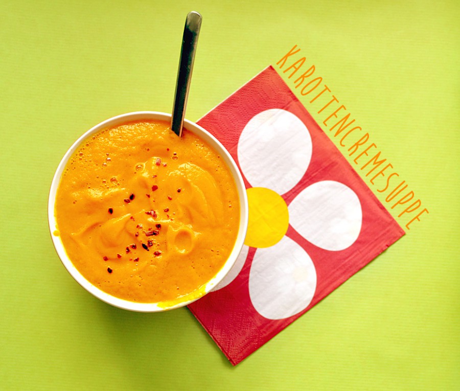Karottencremesuppe mit frischer Orange und Ingwer | Schwatz Katz