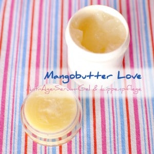 Anti Age Serum Gel und Lippenpflege mit Mangobutter