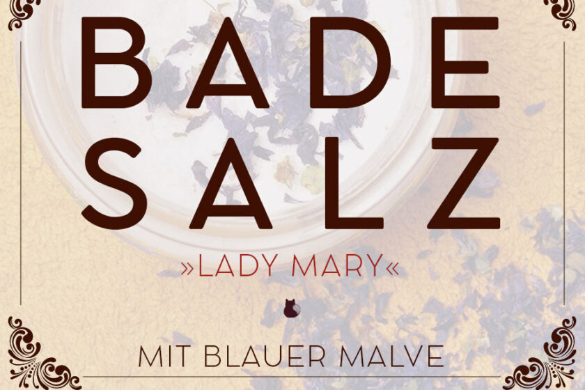 Lady Mary Badesalz mit blauer Malve | Schwatz Katz