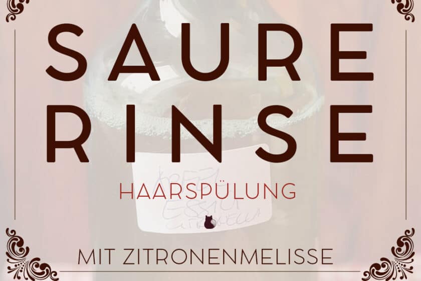 Saure Rinse mit Zitronenmelisse gegen sprödes Sommerhaar | Schwatz Katz