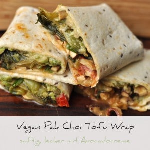 Vegan Pak Choi Tofu Wrap mit Avocadocreme | Schwatz Katz
