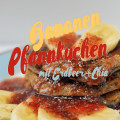 Bananen Pfannkuchen mit Erdbeer Chia Soße | Schwatz Katz