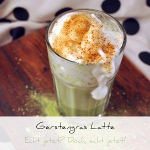 Gerstengras Latte mit Kokosblütenzucker | Schwatz Katz
