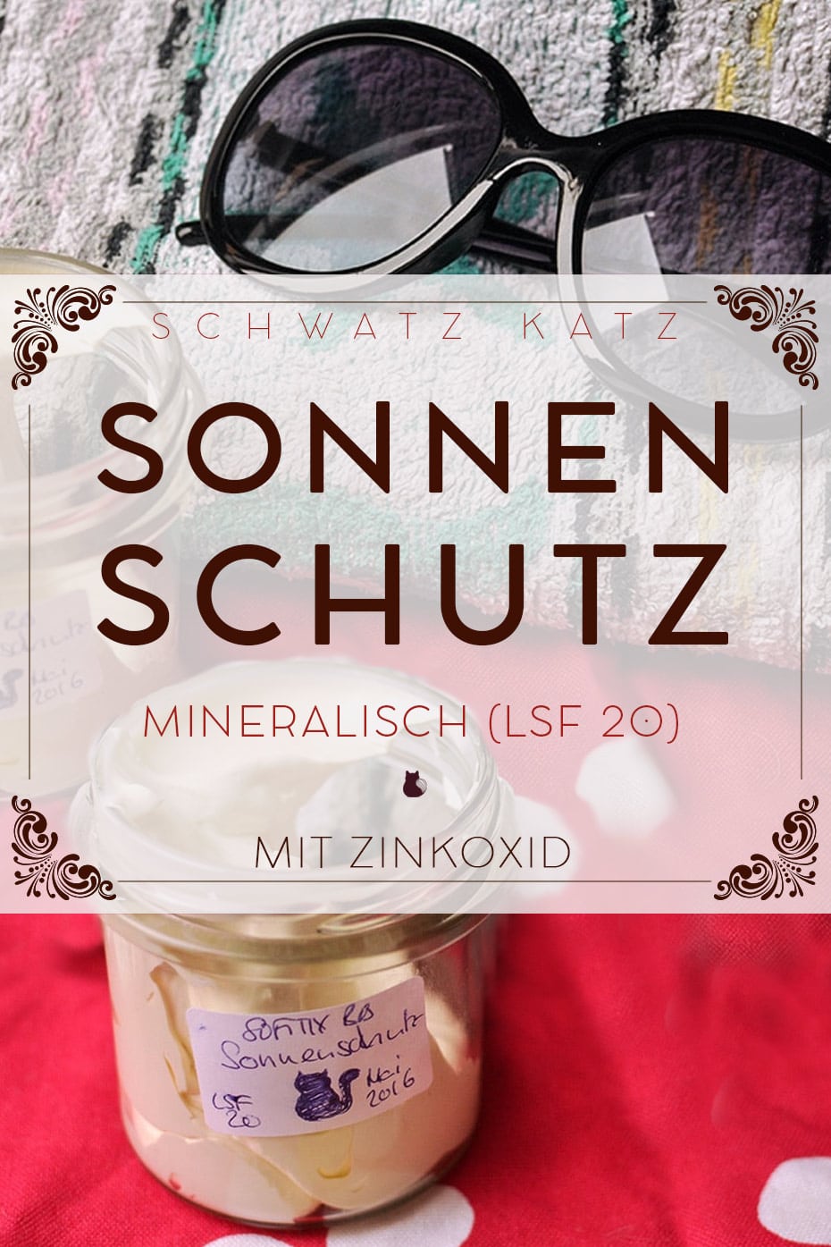 Mineralischer Sonnenschutz als Whip, LSF 20 | Schwatz Katz
