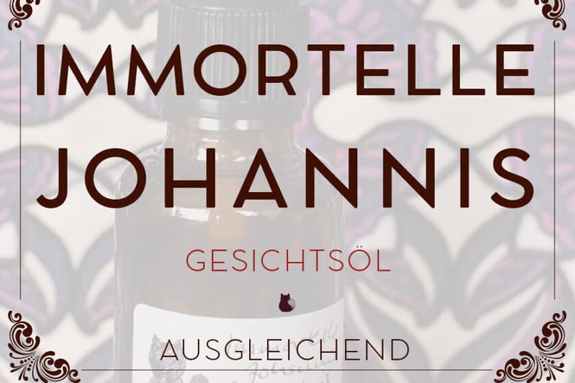 Ausgleichendes Immortelle-Johannis Gesichtsöl | Schwatz Katz