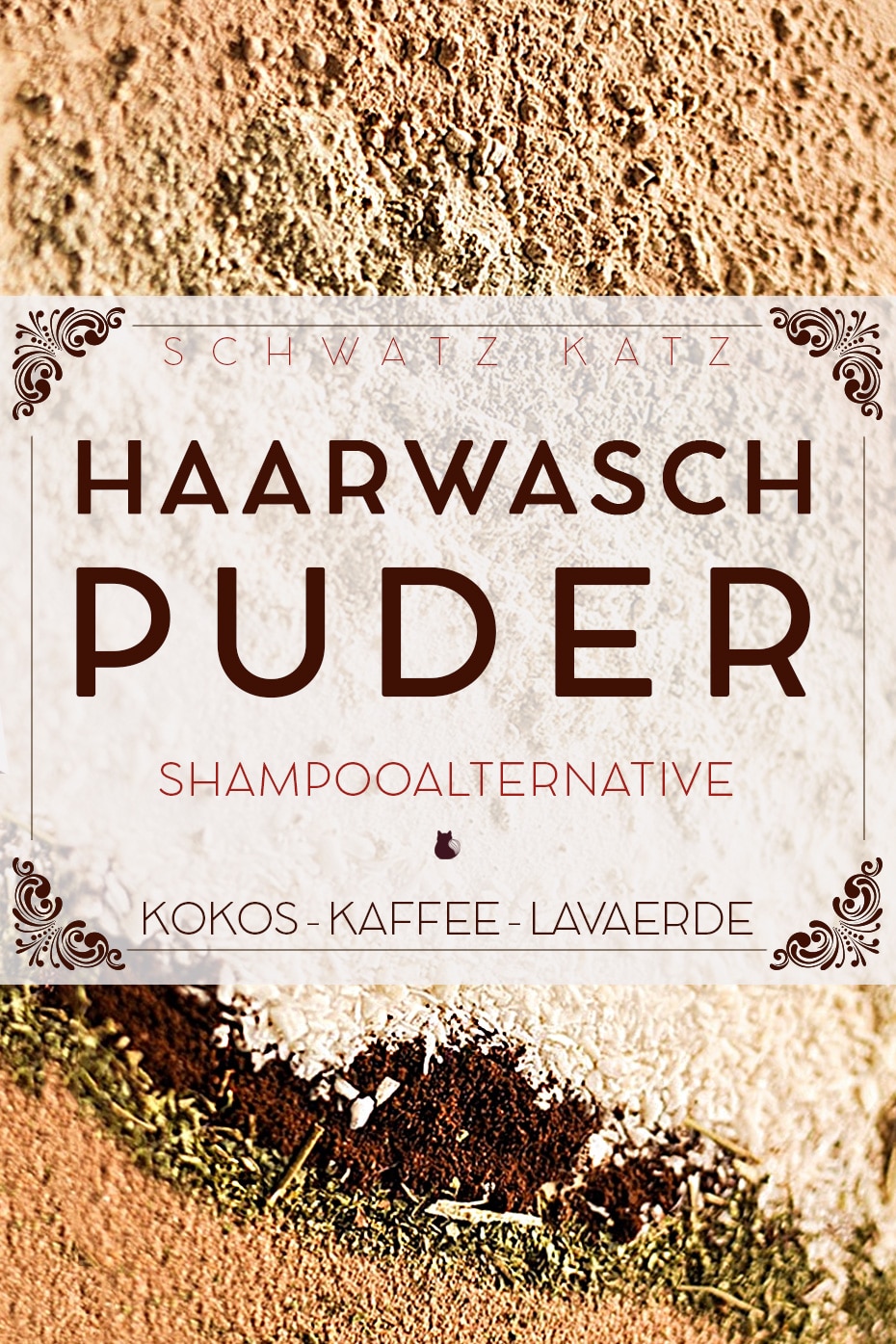 Kokos-Kaffee Haarwaschpuder mit Lavaerde | Schwatz Katz