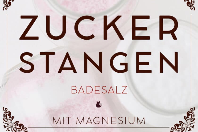Rosa Zuckerstangen Badesalz mit Magnesium | Schwatz Katz