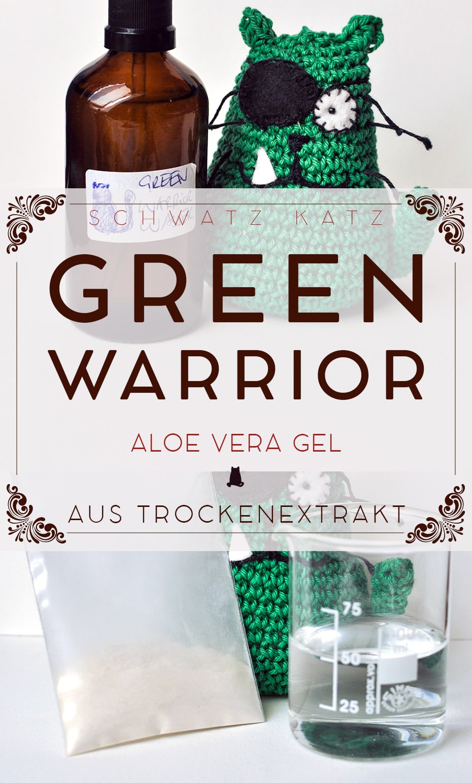 »Green Warrior« Aloe Vera Gel aus Aloe Vera Extrakt | Schwatz Katz