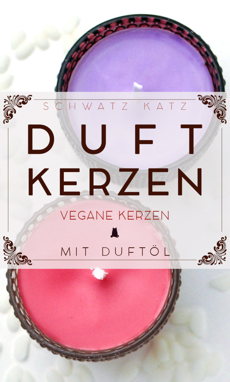 Duftkerzen aus Sojawachs DIY Schwatz Katz