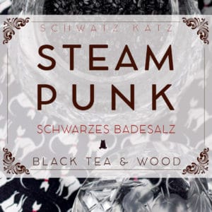 Erdendes Black Tea Badesalz »Steampunk« | Schwatz Katz
