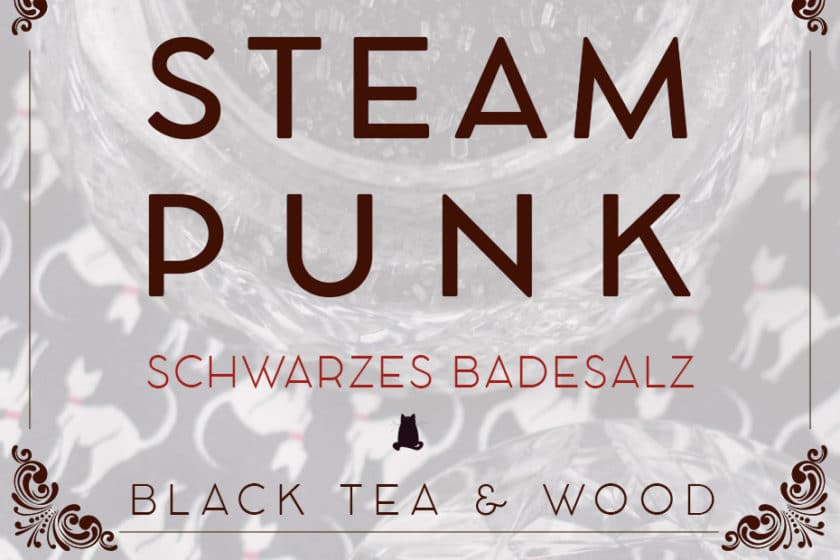 Erdendes Black Tea Badesalz »Steampunk« | Schwatz Katz