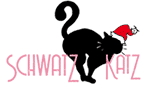 Schwatz Katz wünscht frohe Weihnachten