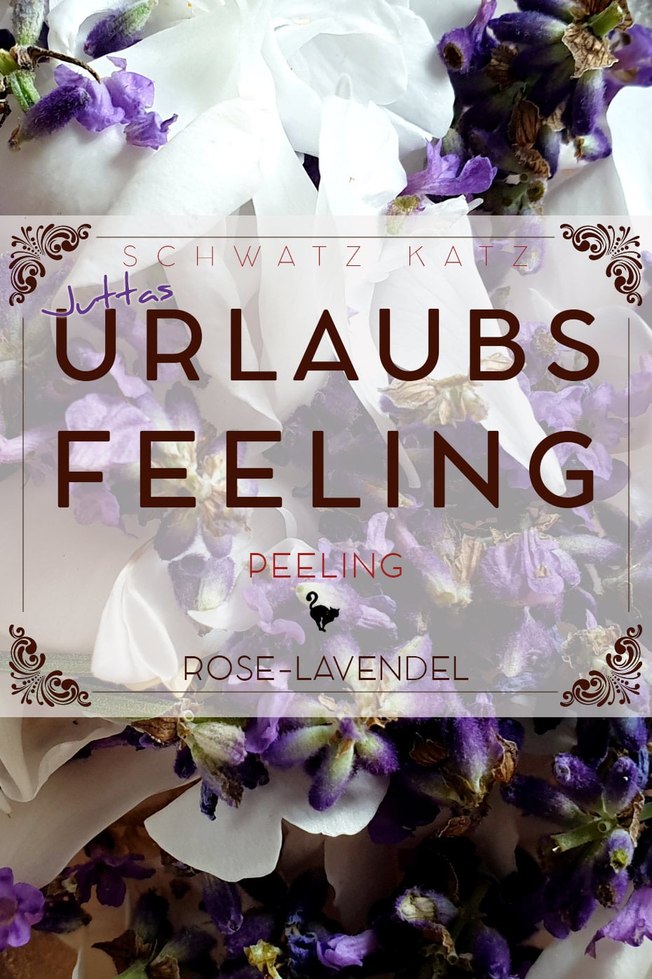 Urlaubsfeeling Peeling Rose-Lavendel | Schwatz Katz