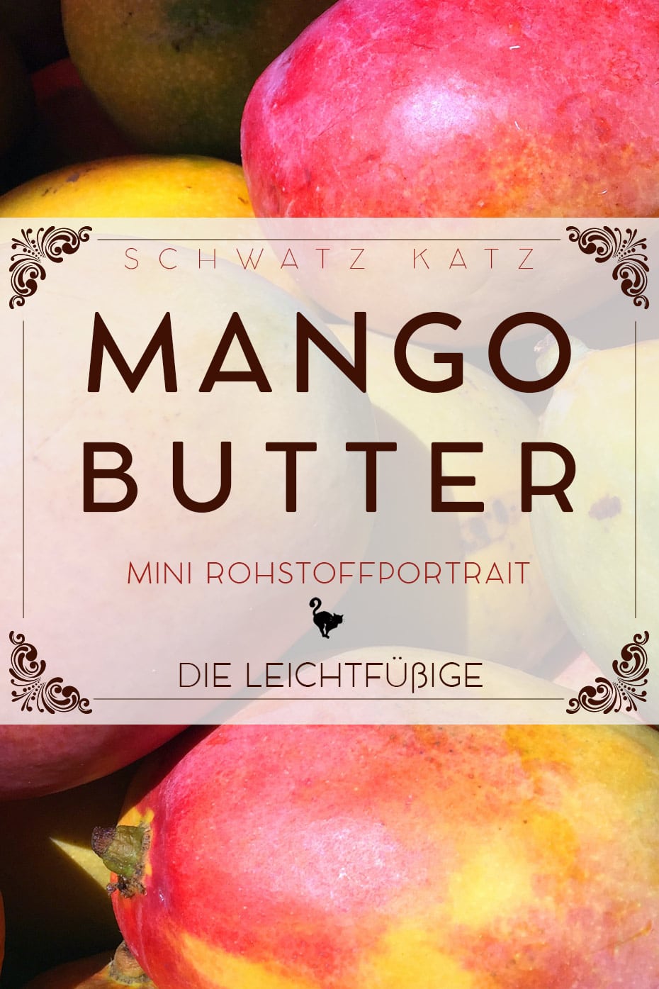 Mangobutter Mini Rohstoffportrait von Schwatz Katz