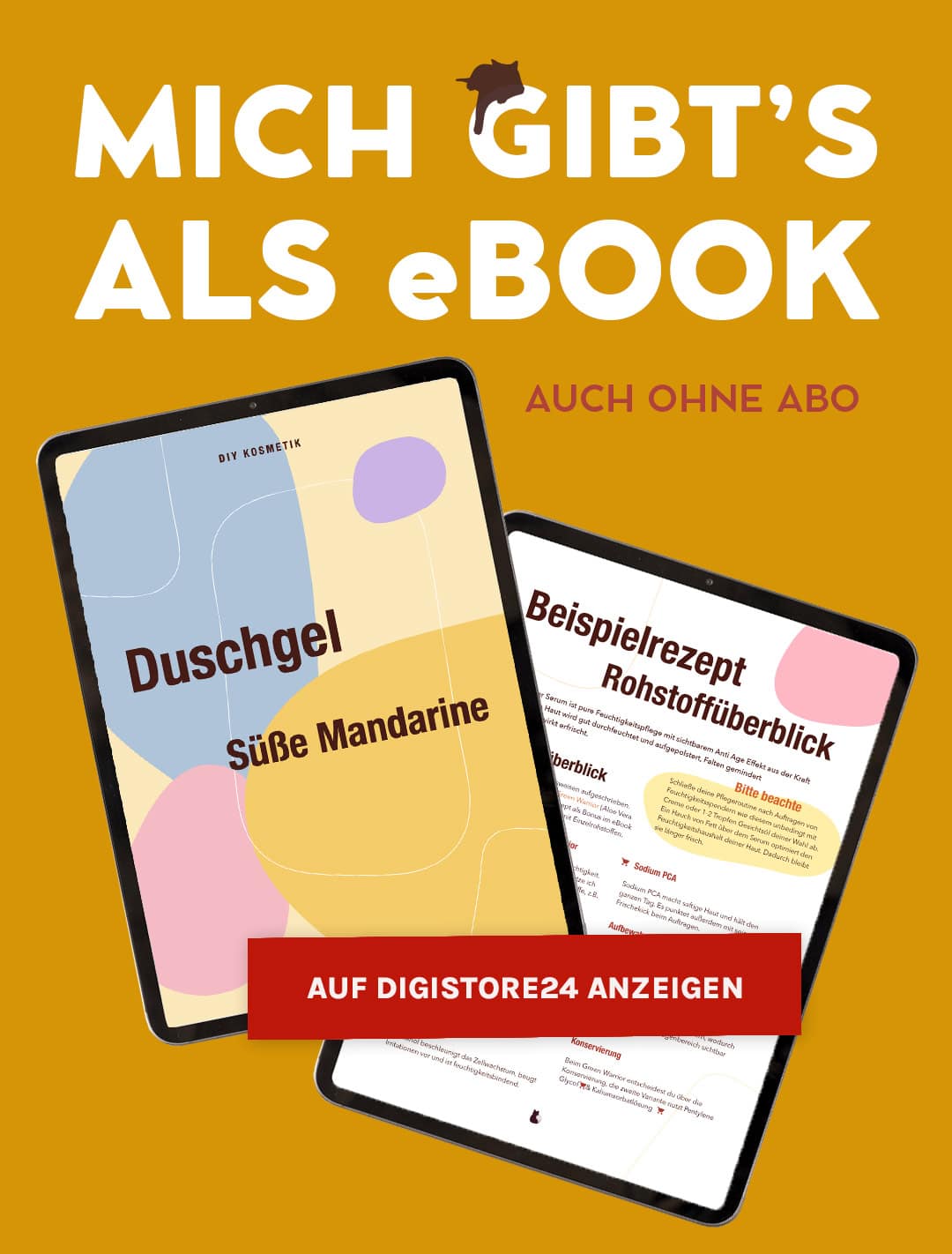 Mich gibt’s als eBook: Duschgel | Schwatz Katz