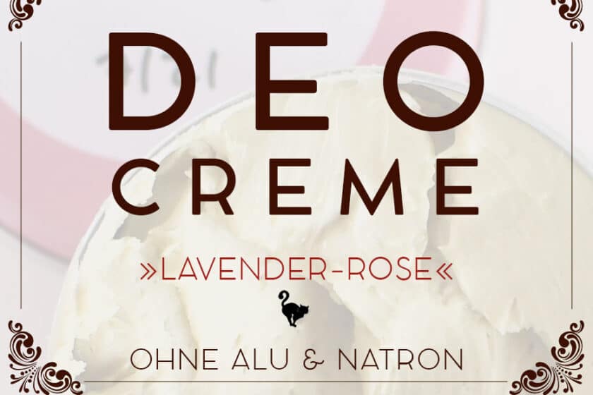 Deocreme ohne Natron »Lavender-Rose« | Schwatz Katz