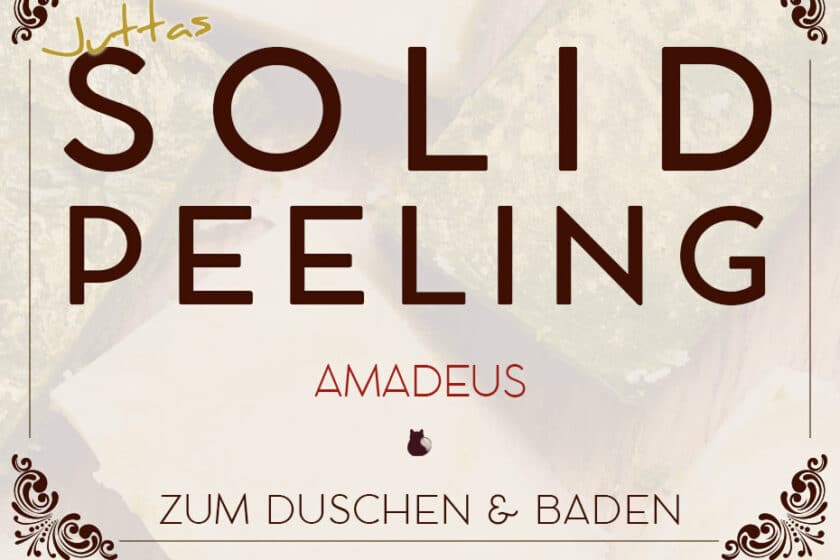 Festes Duschpeeling »Amadeus« mit SCI | Schwatz Katz