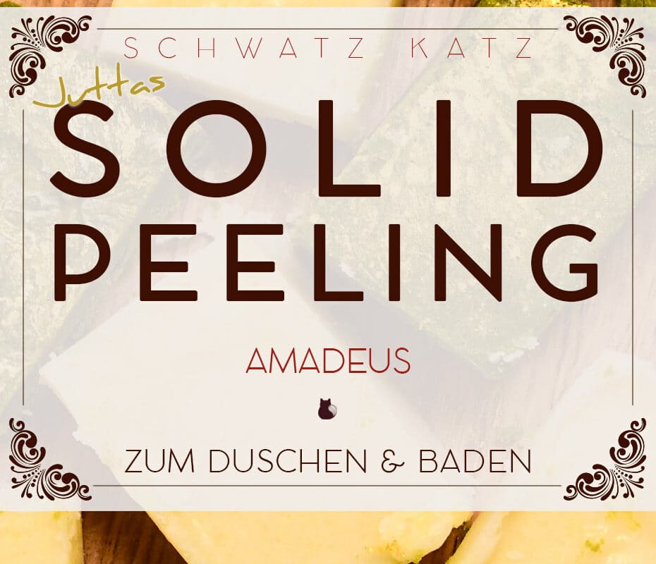 Festes Duschpeeling »Amadeus« mit SCI | Schwatz Katz