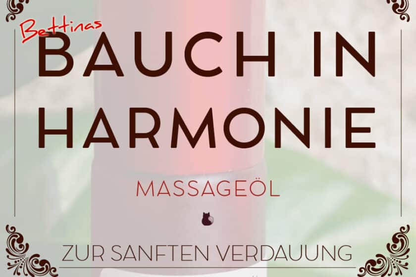 Massageöl »Bauch in Harmonie« für eine sanfte Verdauung | Schwatz Katz