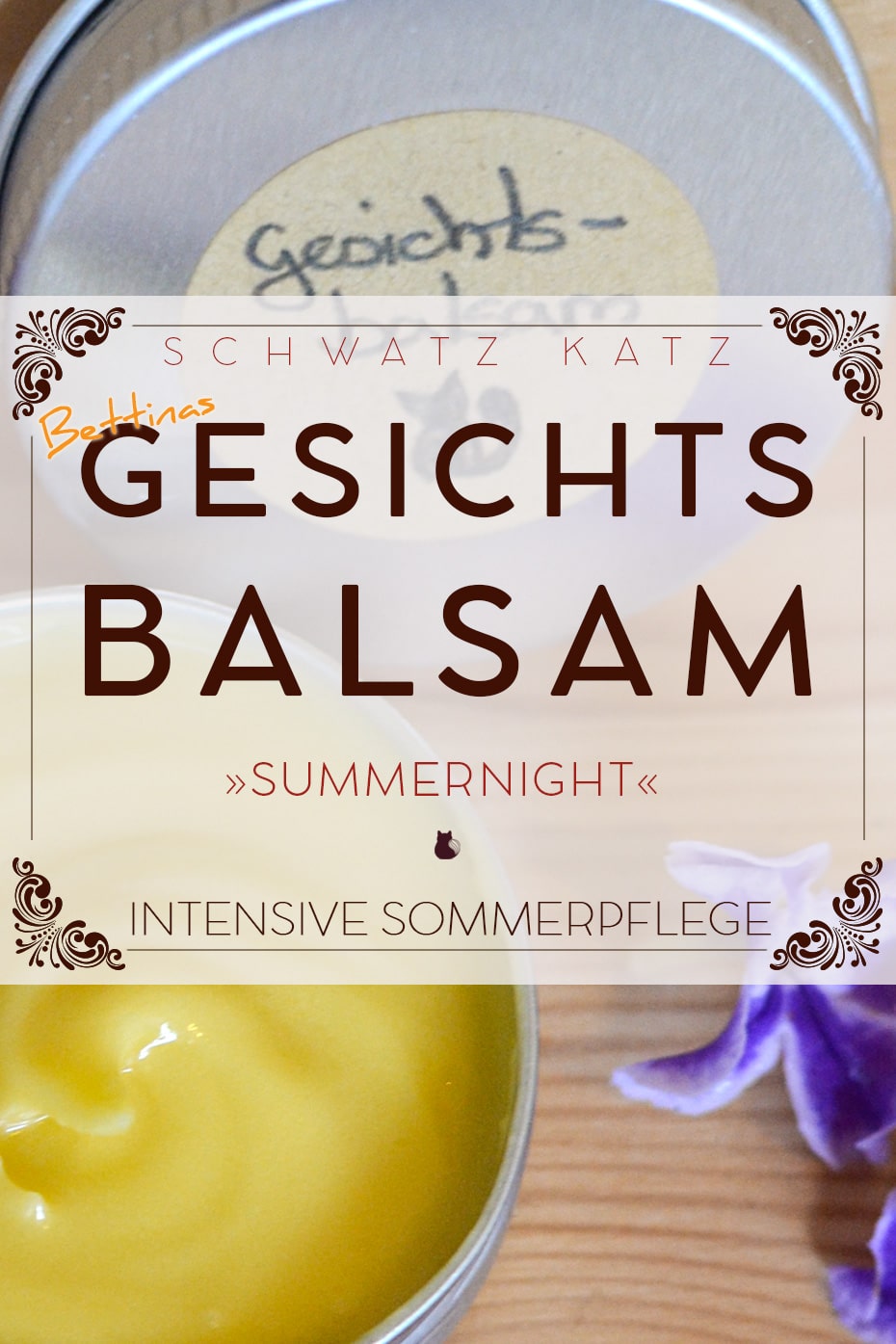 Zarter Gesichtsbalsam »Summernight« für eine intensive Nachtpflege | Schwatz Katz