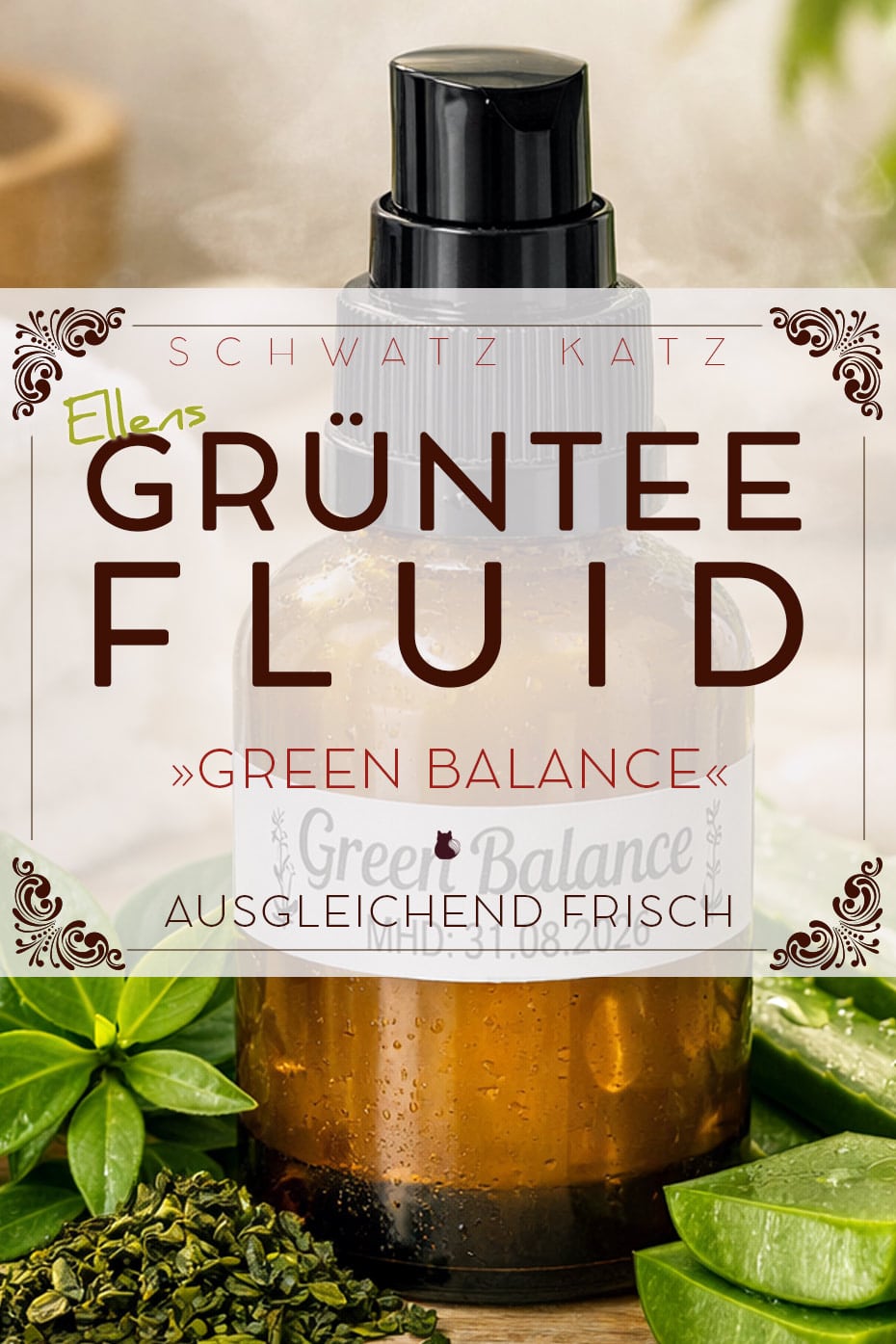 Ellens Grüntee Fluid »Green Balance« mit seidigem Touch | Schwatz Katz
