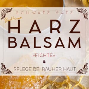 Pflegender Harzbalsam »Fichte« für trockene und raue Haut | Schwatz Katz