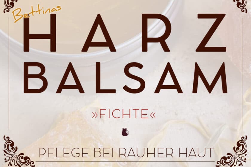 Pflegender Harzbalsam »Fichte« für trockene und raue Haut | Schwatz Katz